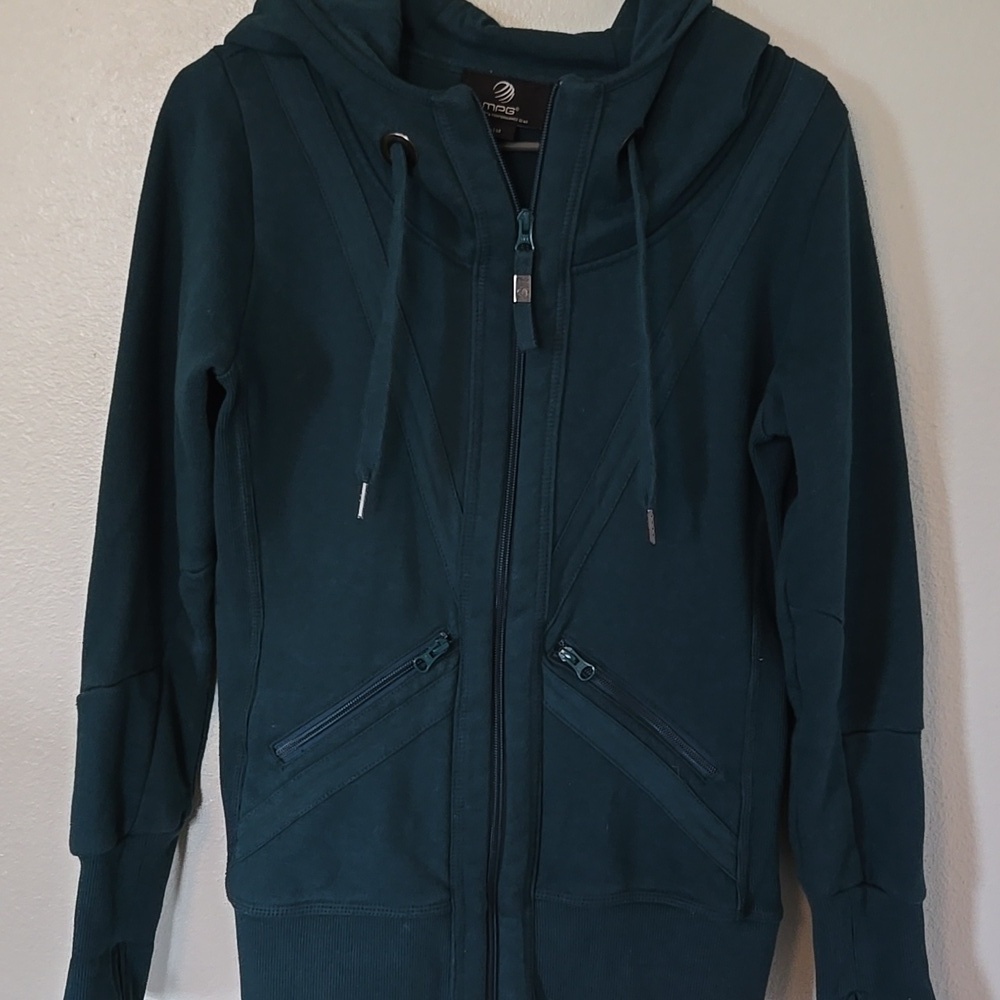Mondetta Performance Gear | Teal Zip Up Jacket Size Medium - Picture 2 of 10